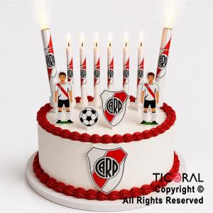 KIT DECO TORTA RIVER (12 UNIDADES)